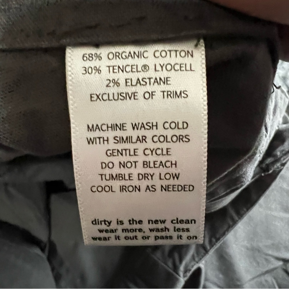 Toad&Co Earthworks Gray Organic Cotton Blend Straight Leg Utility Pants - Picture 12 of 12